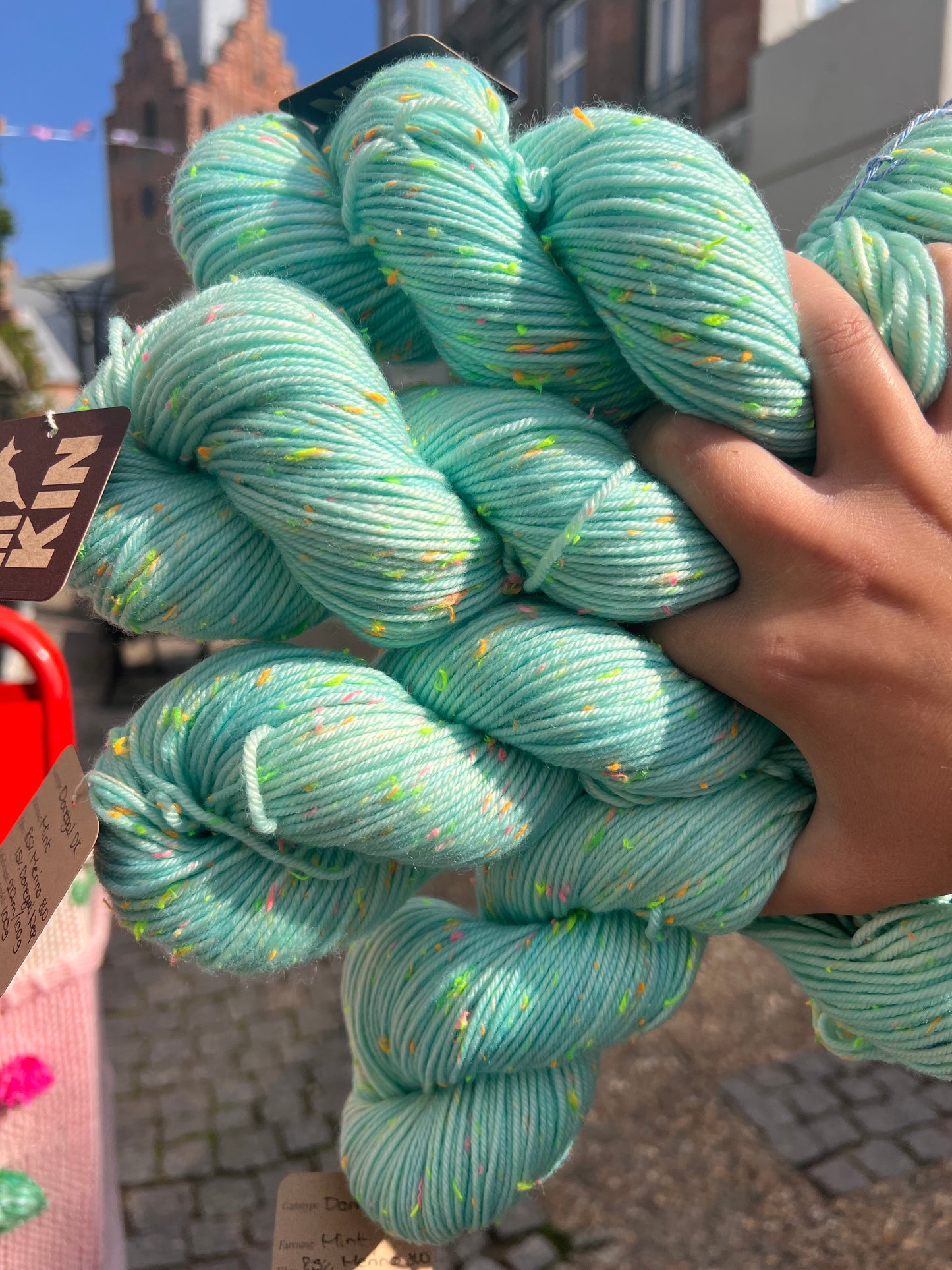 Sequin Hand Dyed Donegal DK 100g - “Mint”