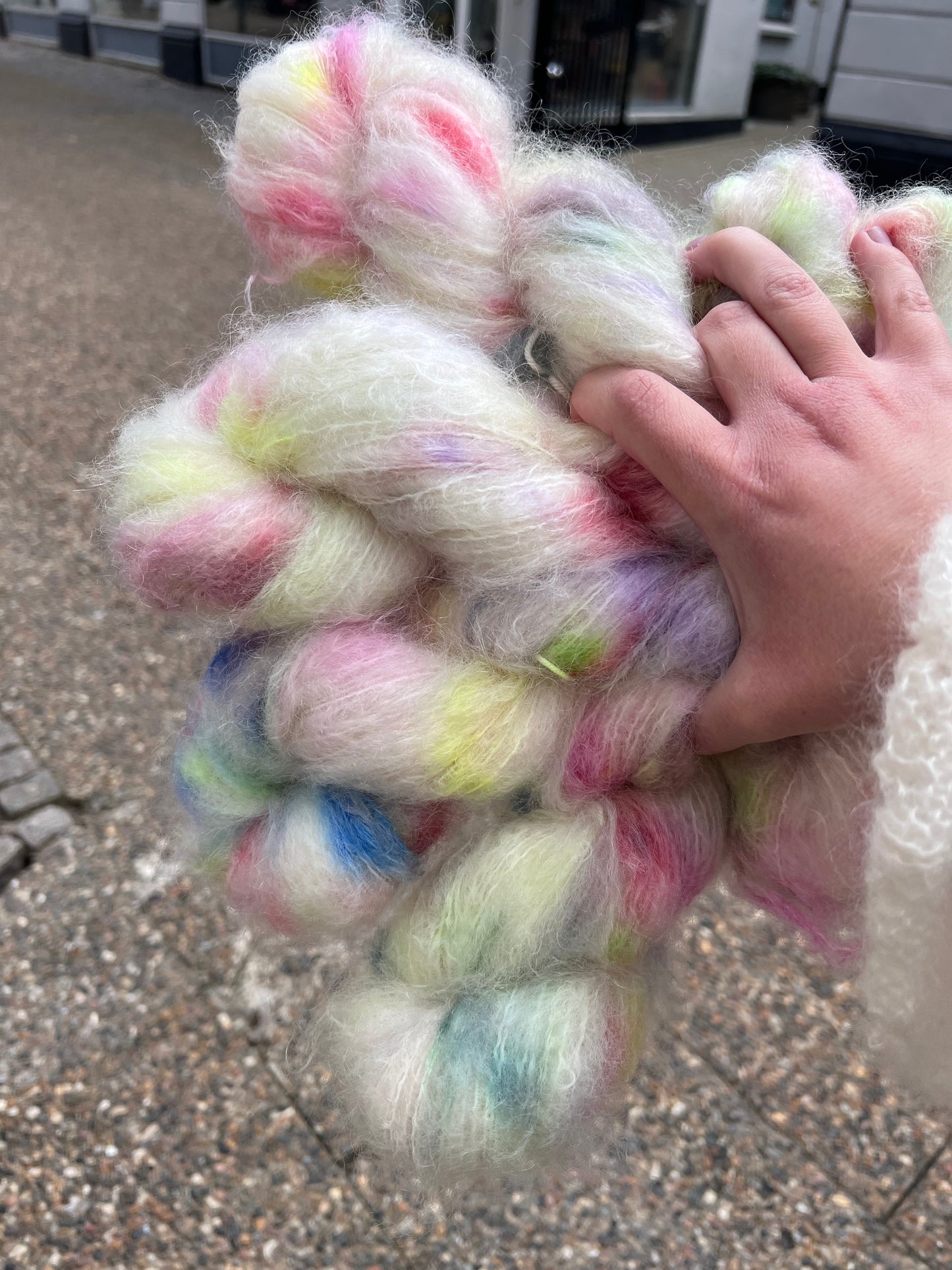 Sekin Håndfarvet Fed Mohair 100g - Wild