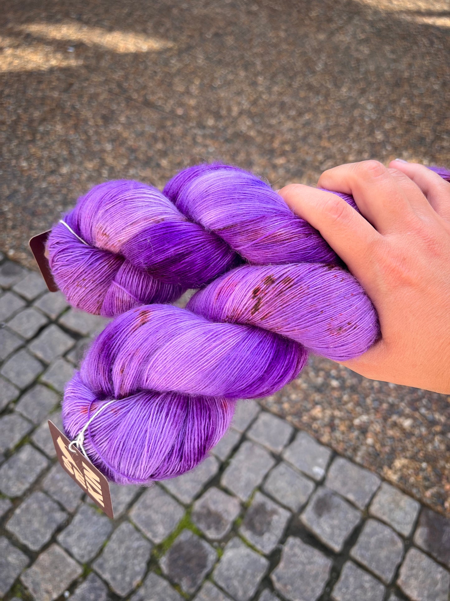 Sequin Hand Dyed Merino Single Lace 100g - Butterfly