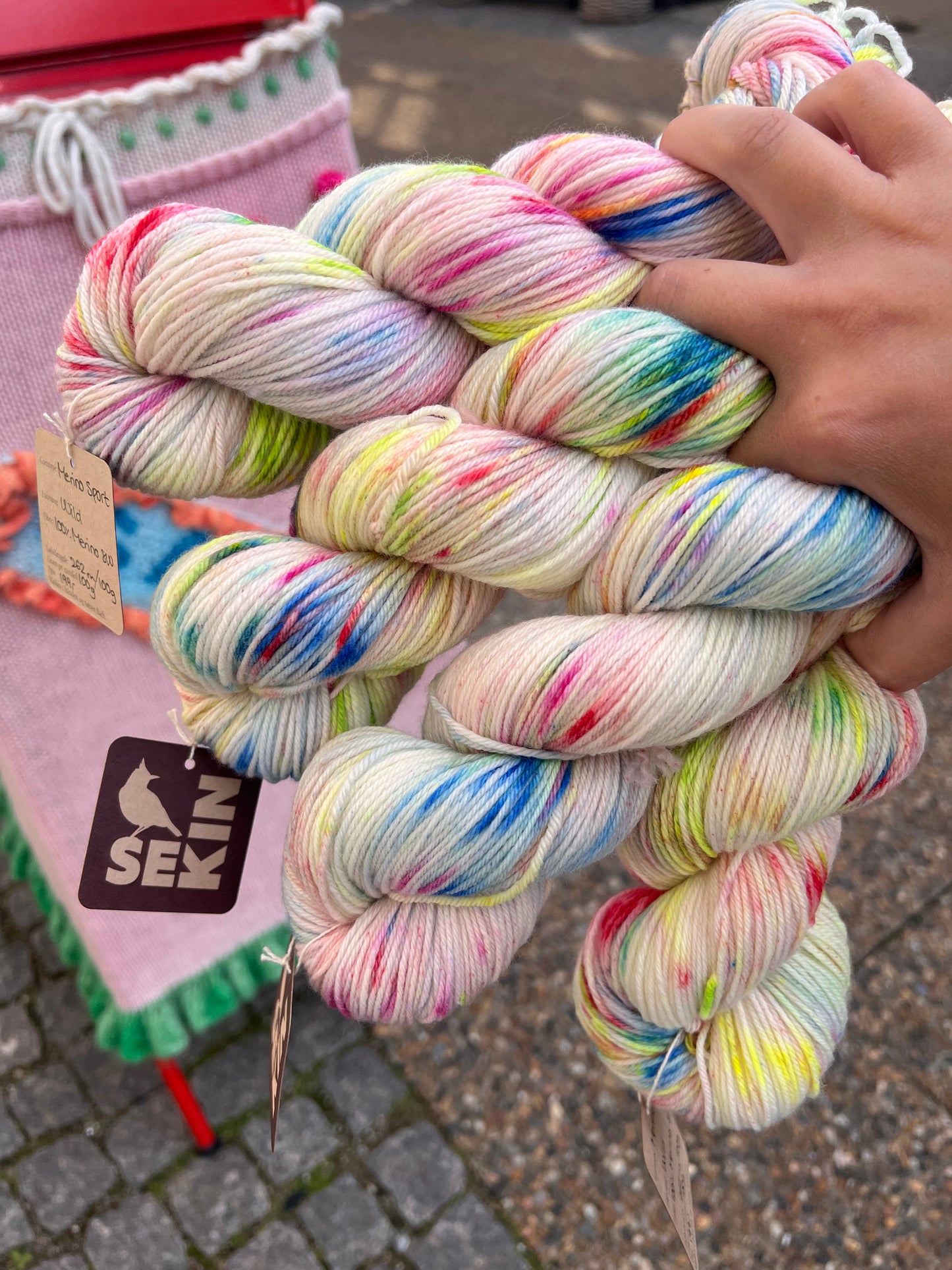 Sekin Håndfarvet Merino Sport 100g - Wild