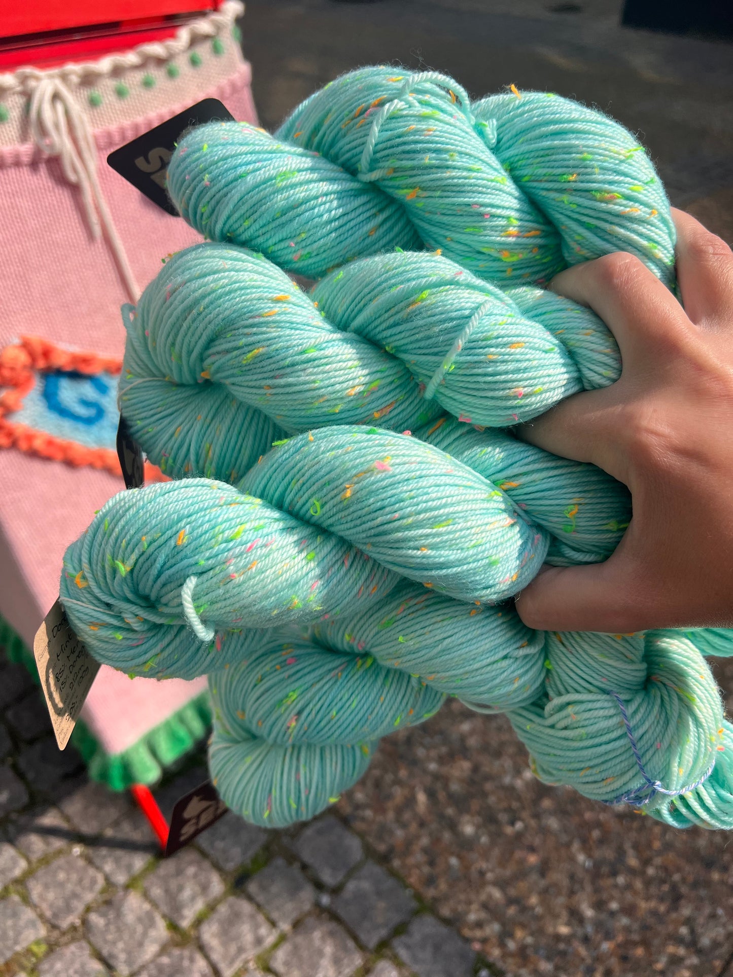 Sequin Hand Dyed Donegal DK 100g - “Mint”