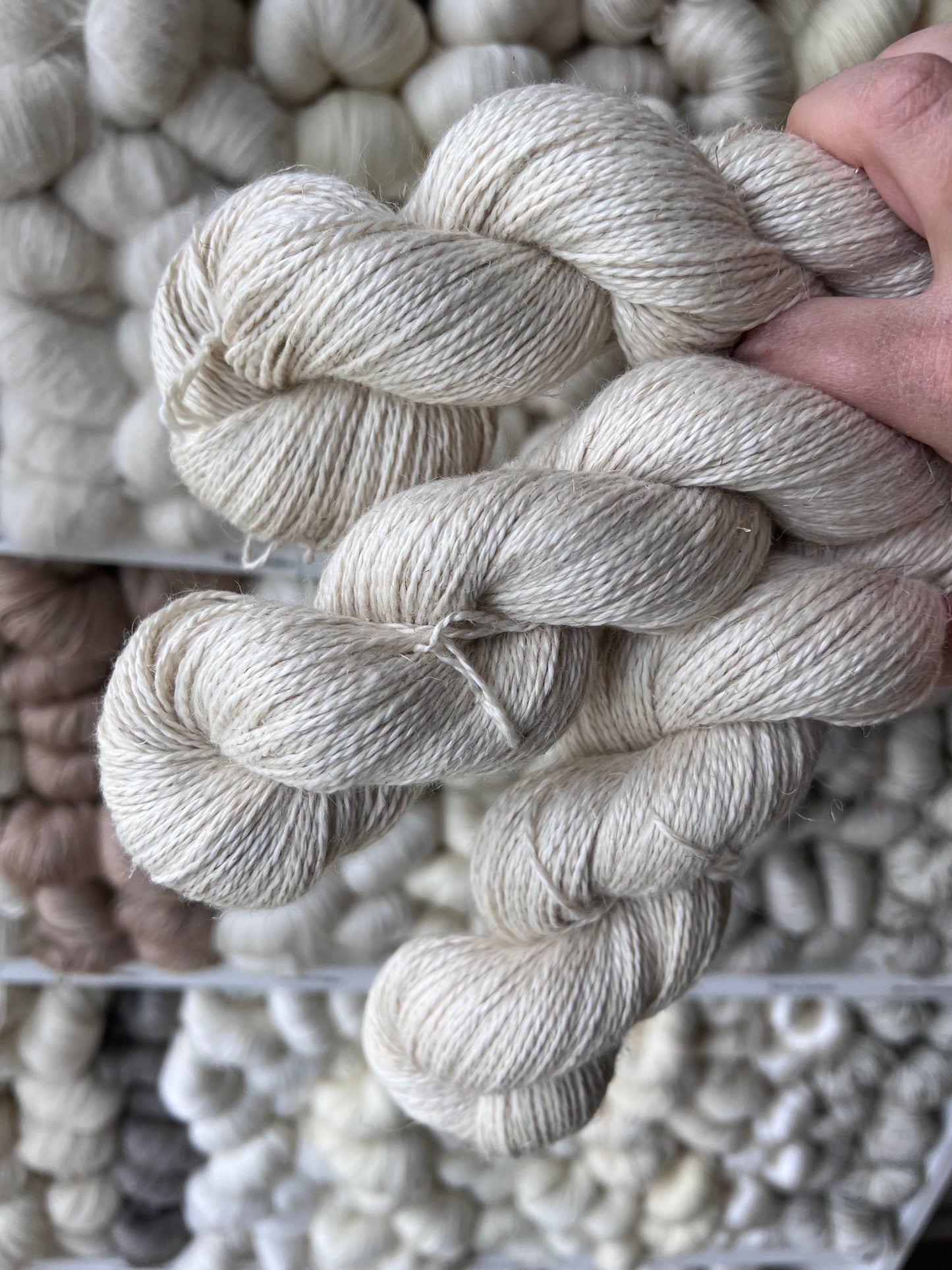 Baby Alpaka, Silke & hør DK 100g