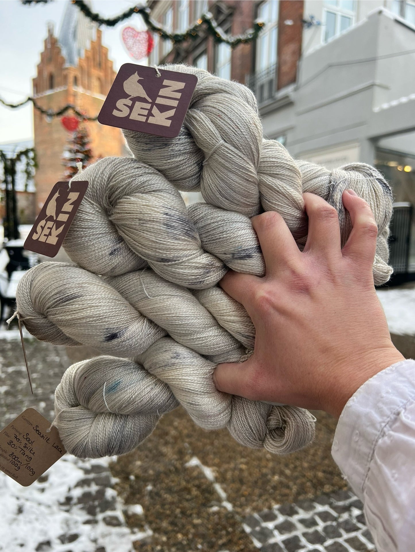 Sequin Hand Dyed Seasilk Lace 100g - Soul