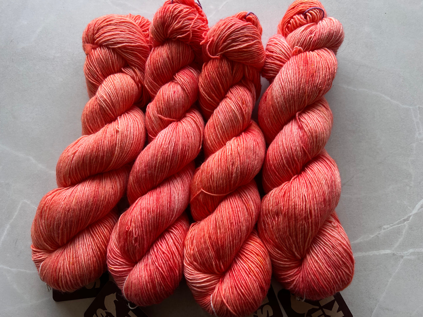 Sekin Håndfarvet Merino Single 100g - "Peach”