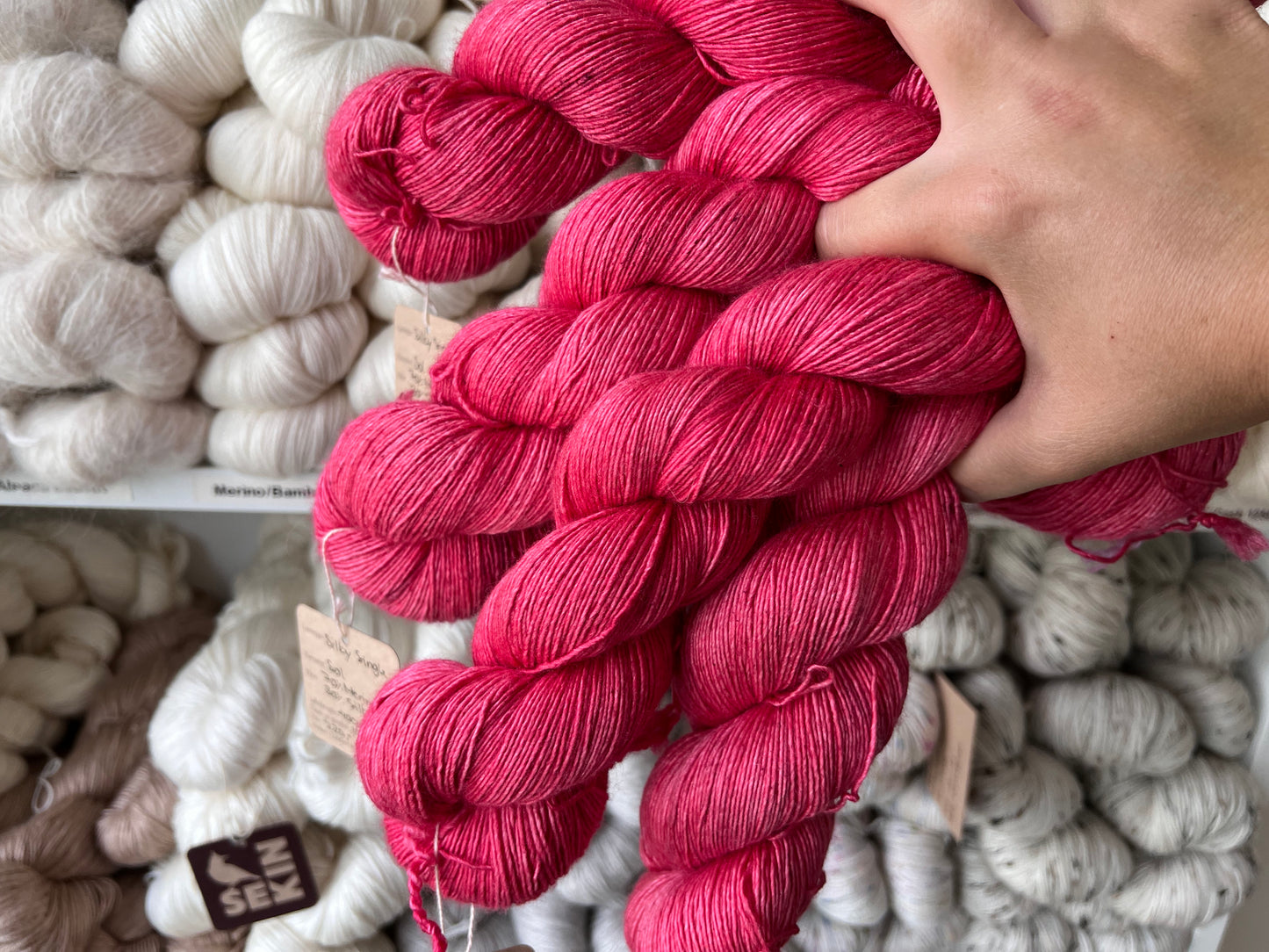 Sequin Hand Dyed Silky Single 100g - Sun