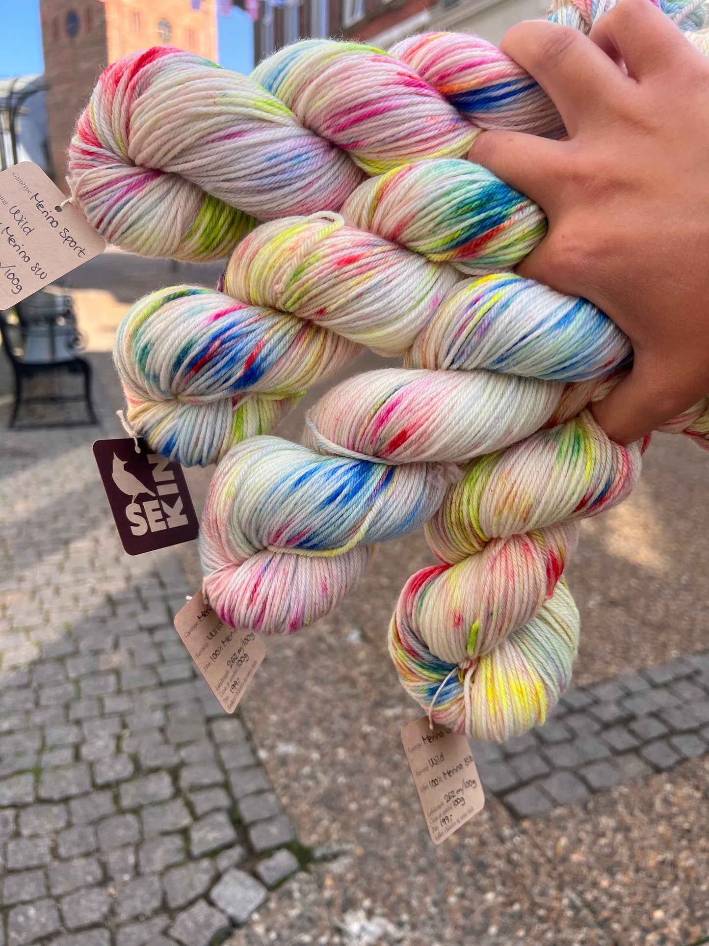 Sekin Håndfarvet Merino Sport 100g - Wild