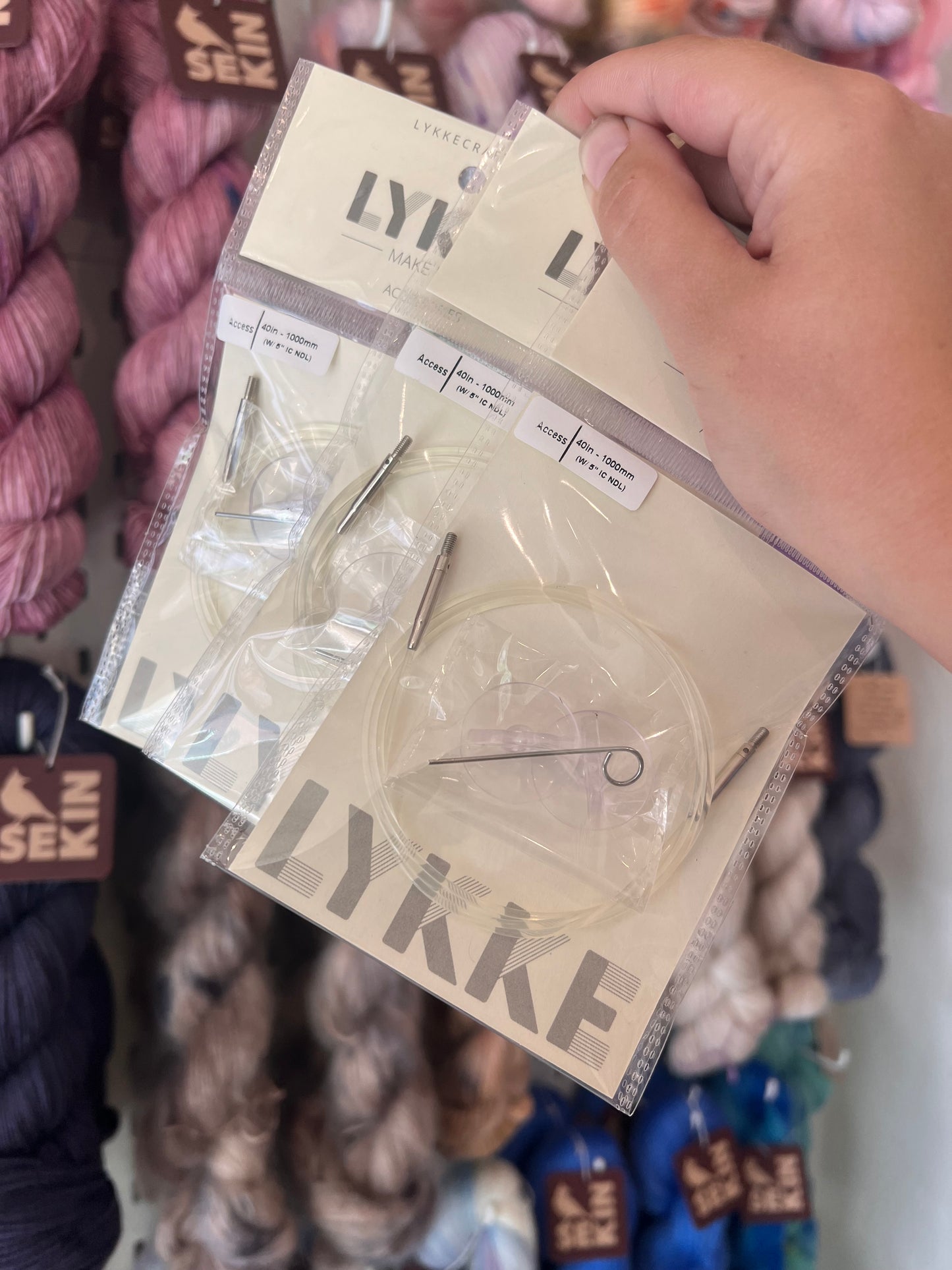 Lykke Needles - Clear wire with swivel