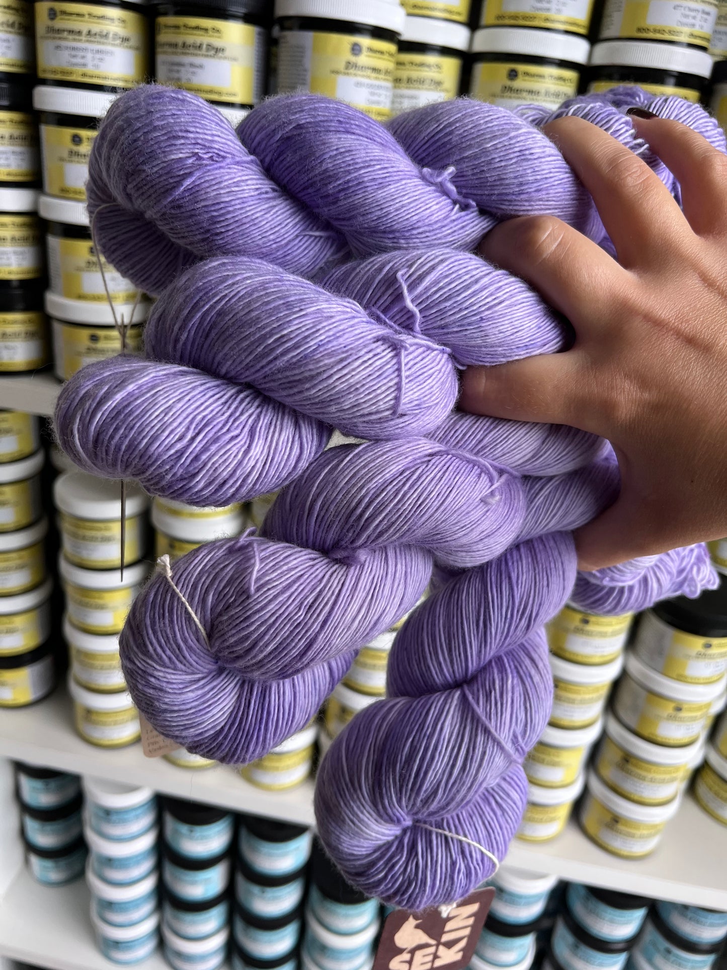 Sekin Håndfarvet Merino Single 100g - Purple Dreams