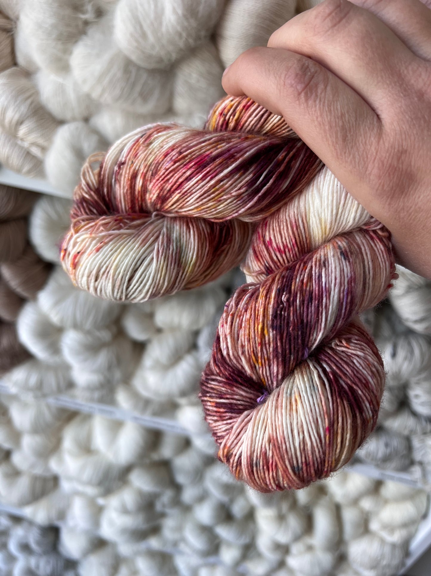 Sekin Håndfarvet Merino Single 100g - "Antique Garden"
