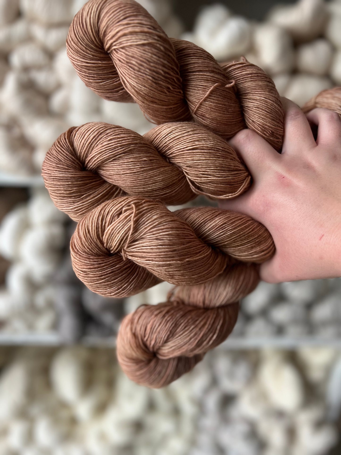 Sekin Håndfarvet Merino Single 100g - Bear