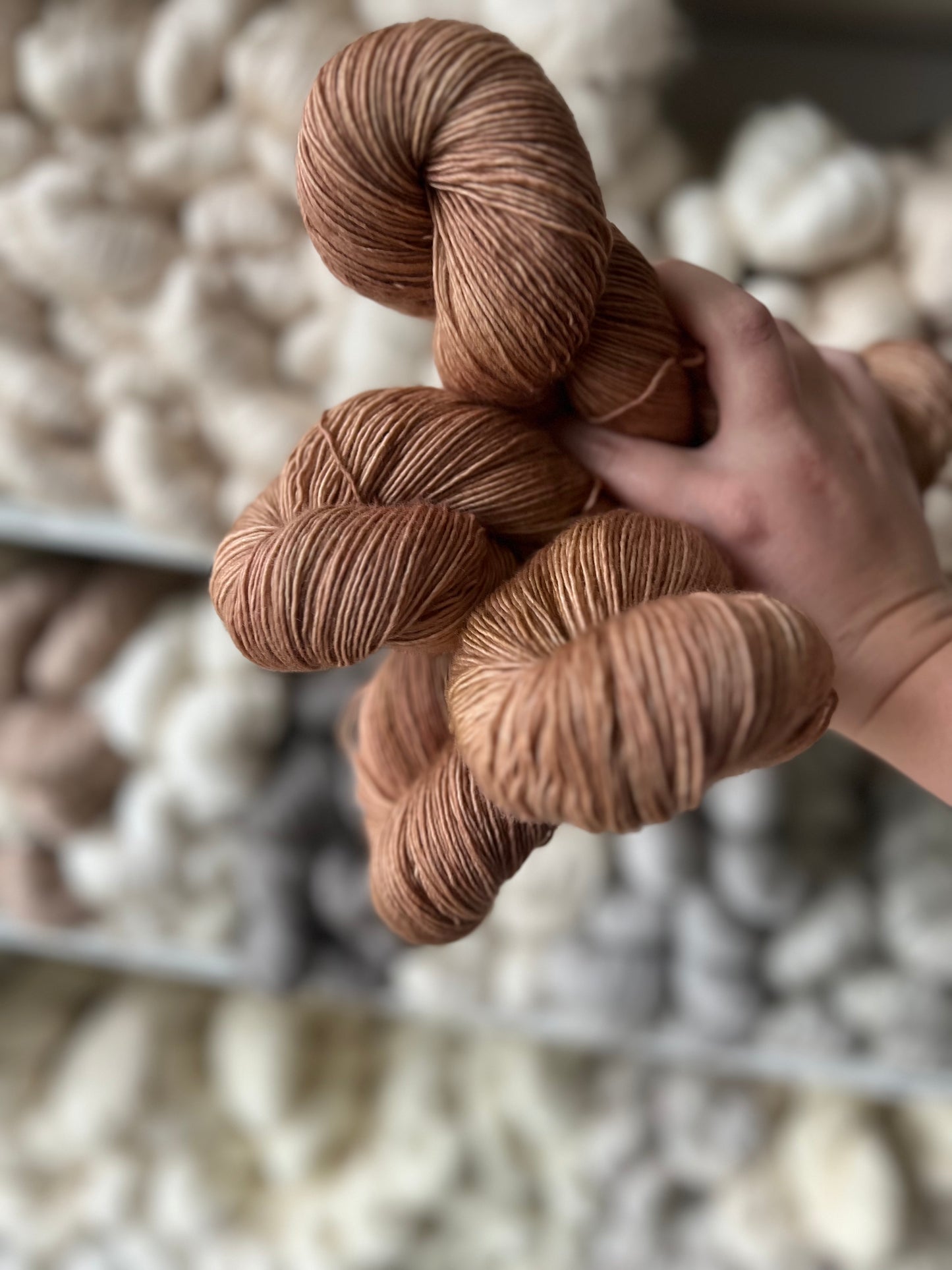 Sekin Håndfarvet Merino Single 100g - Bear