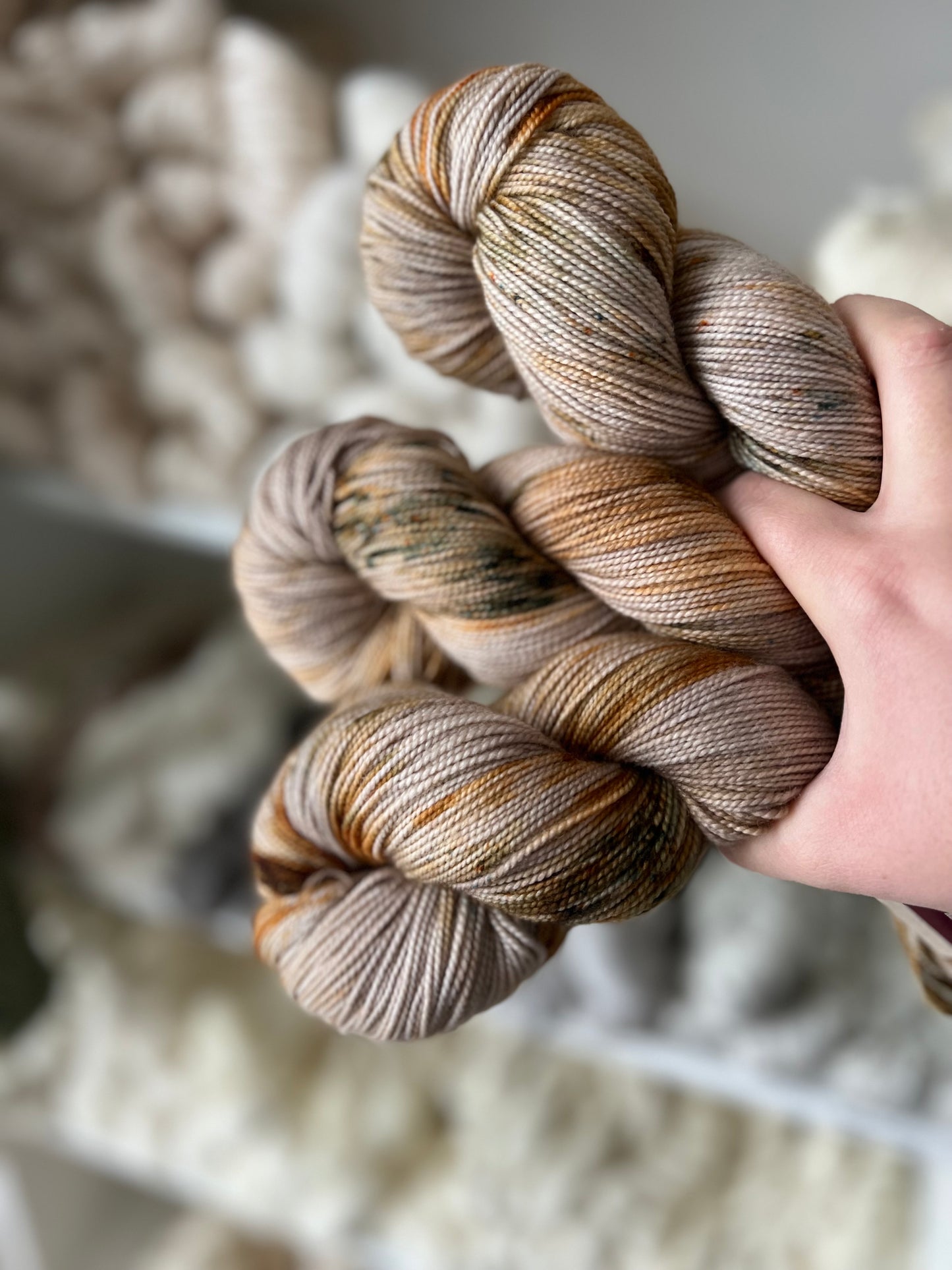 Sekin Håndfarvet Twisted Sock 100g - "Ørken"