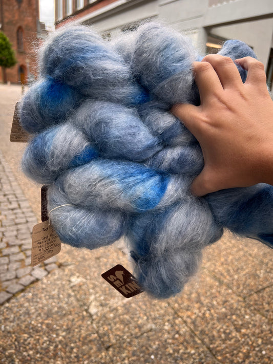 Sekin Håndfarvet Fed Mohair 100g - “Ved havet”