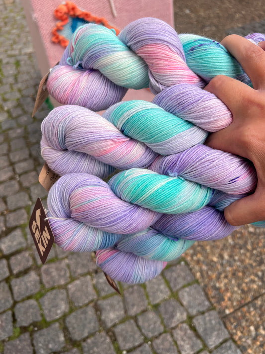 Sekin Håndfarvet Sock 4ply 100g - Pastel