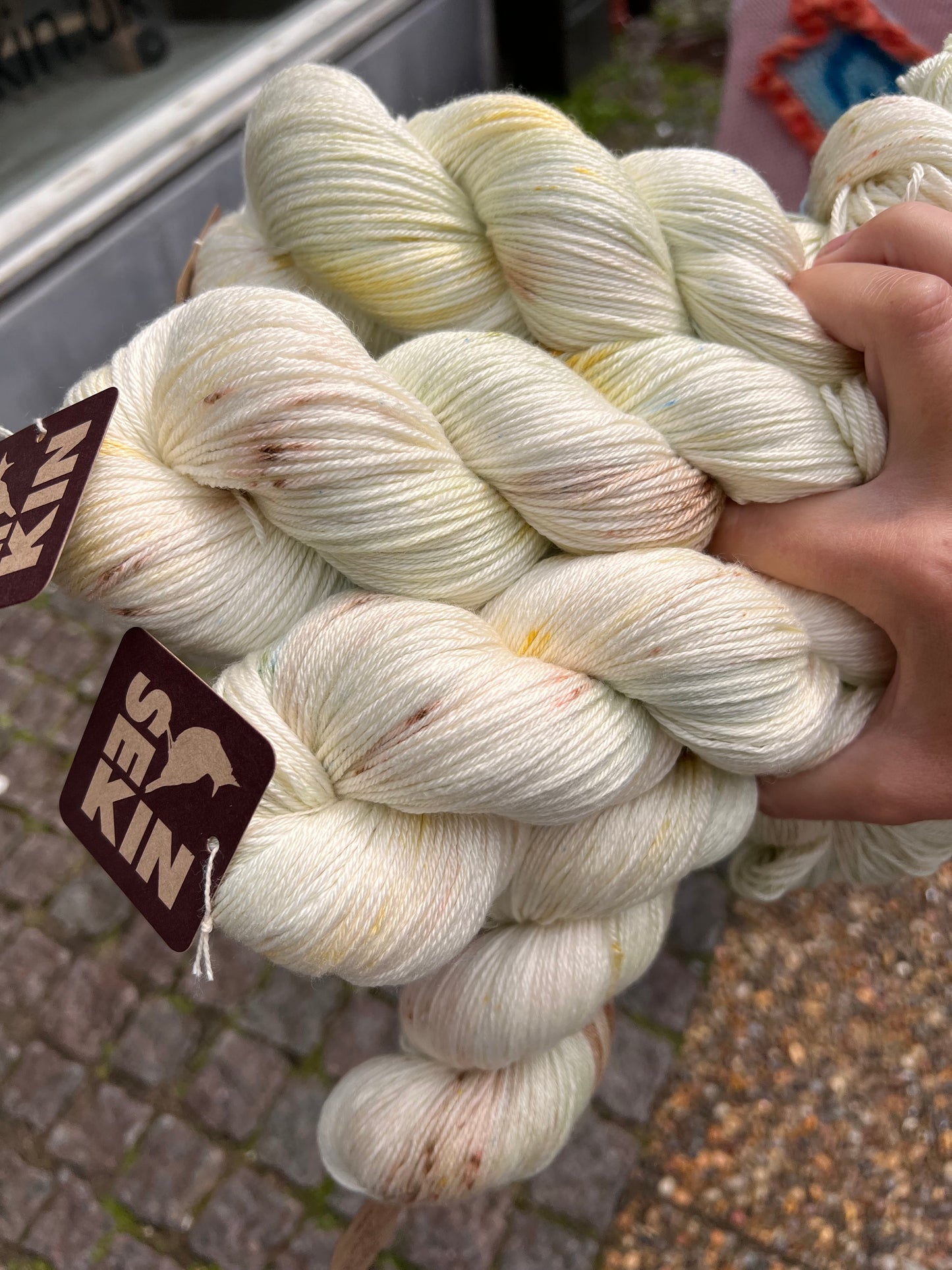 Sekin Håndfarvet Silke Merino 4ply 100g - Good Vibes