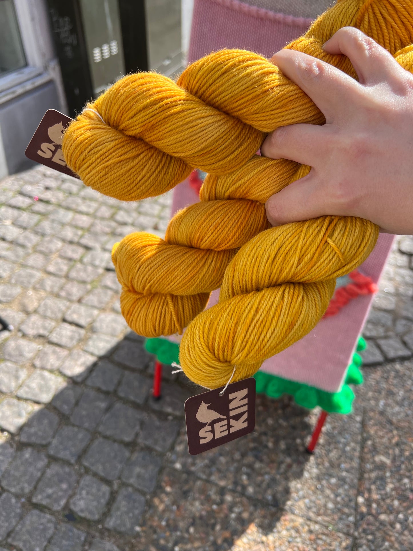 Sekin Håndfarvet Twisted Sock DK 100g - "Gold”