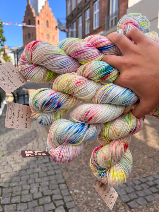 Sekin Håndfarvet Merino Sport 100g - Wild