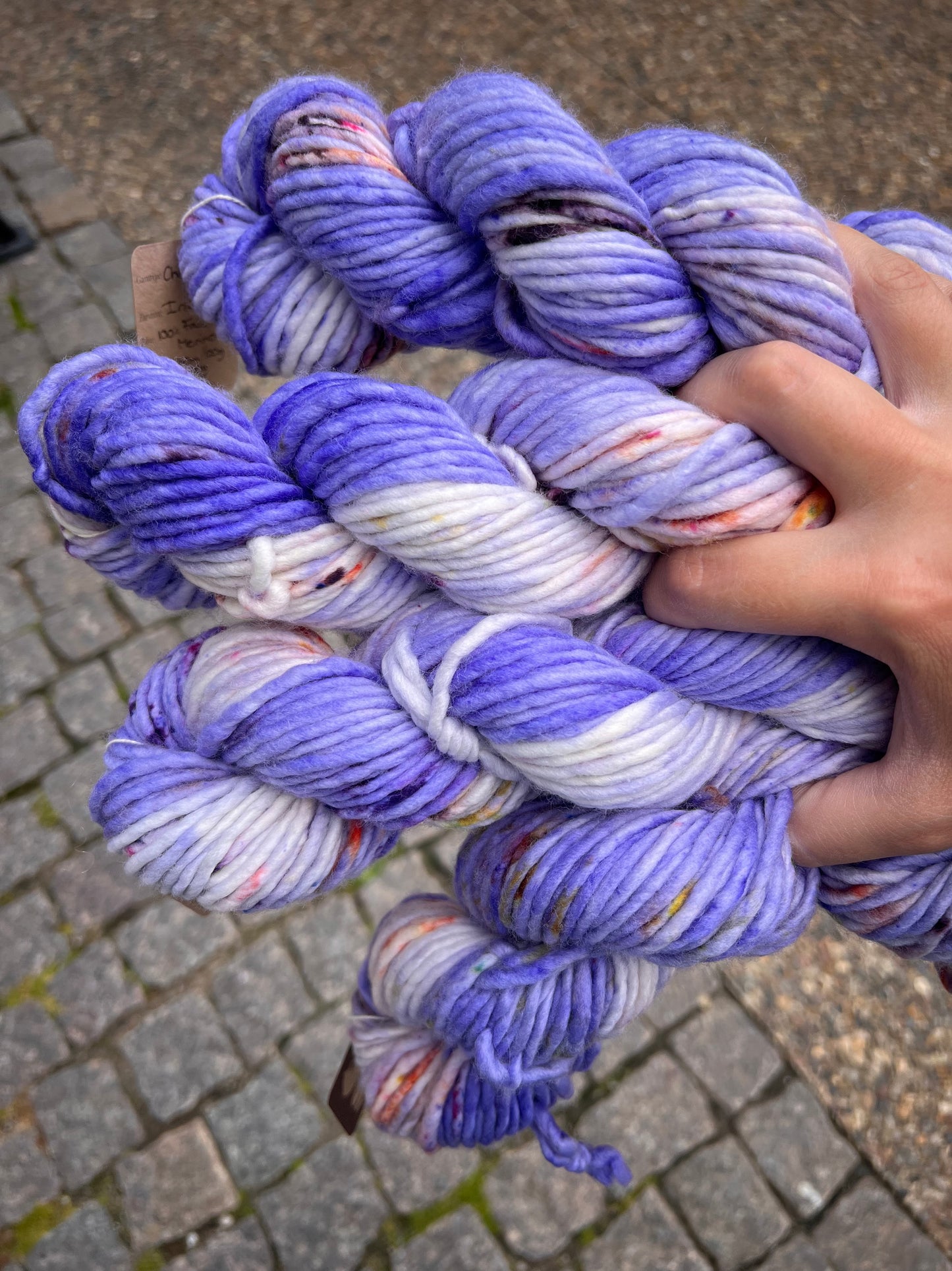 Sekin Håndfarvet Chunky Singles 100g - Iris