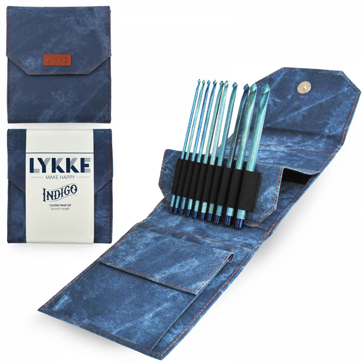 Lykke Needles Hæklenålesæt - Driftwood, Blush & Indigo