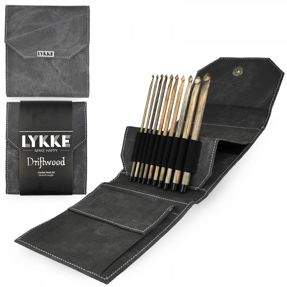 Lykke Needles Hæklenålesæt - Driftwood, Blush & Indigo